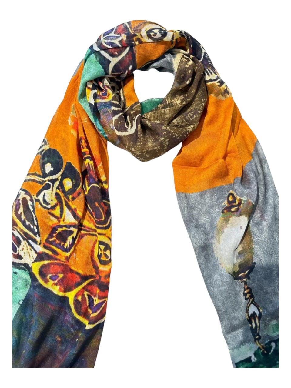 ORIGINALLY YOURS BY DODI TABBAA "Rula" Digitally Printed Silk Modal scarf.