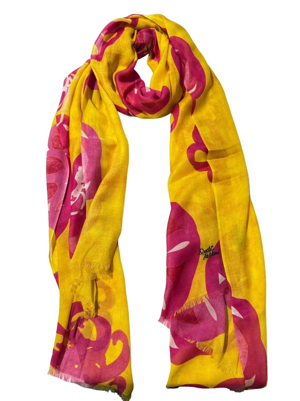 ORIGINALLY YOURS BY DODI TABBAA "Dana" Digitally Printed Silk Modal scarf