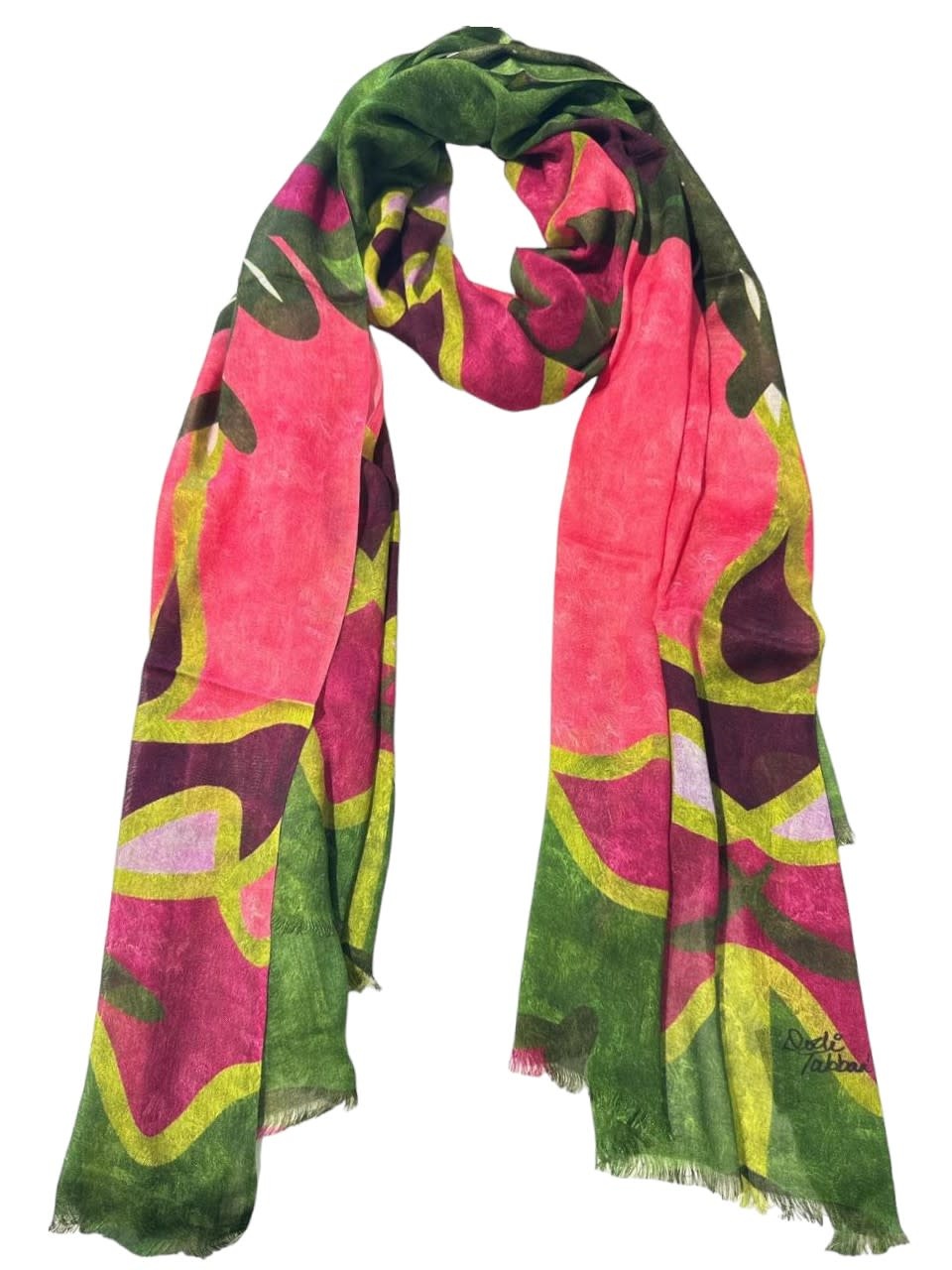 ORIGINALLY YOURS BY DODI TABBAA "Fiesta" Digitally Printed Silk Modal scarf