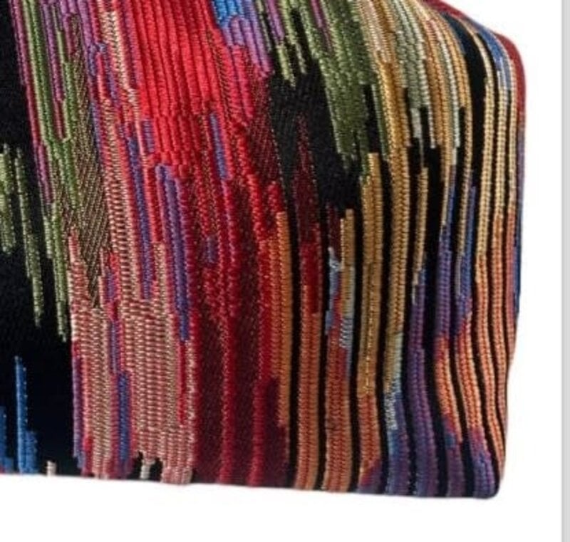 CITY & SEA Black Multi-Color Clutch Bag