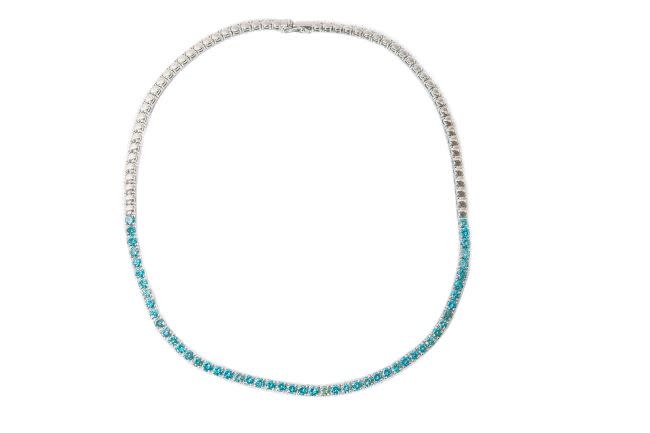 ZEINA BARHOUM Tennis in Blue  Necklace