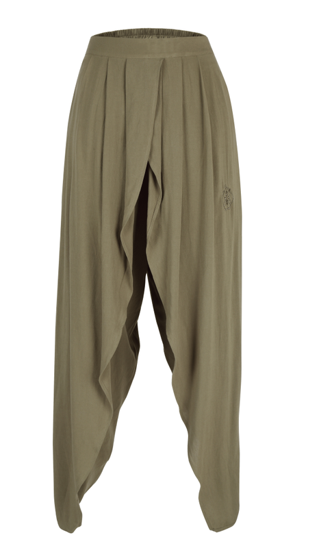 BLOOMS OF LOVE Olive Green Timeless Tender Trousers