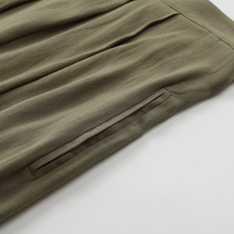 BLOOMS OF LOVE Olive Green Timeless Tender Trousers