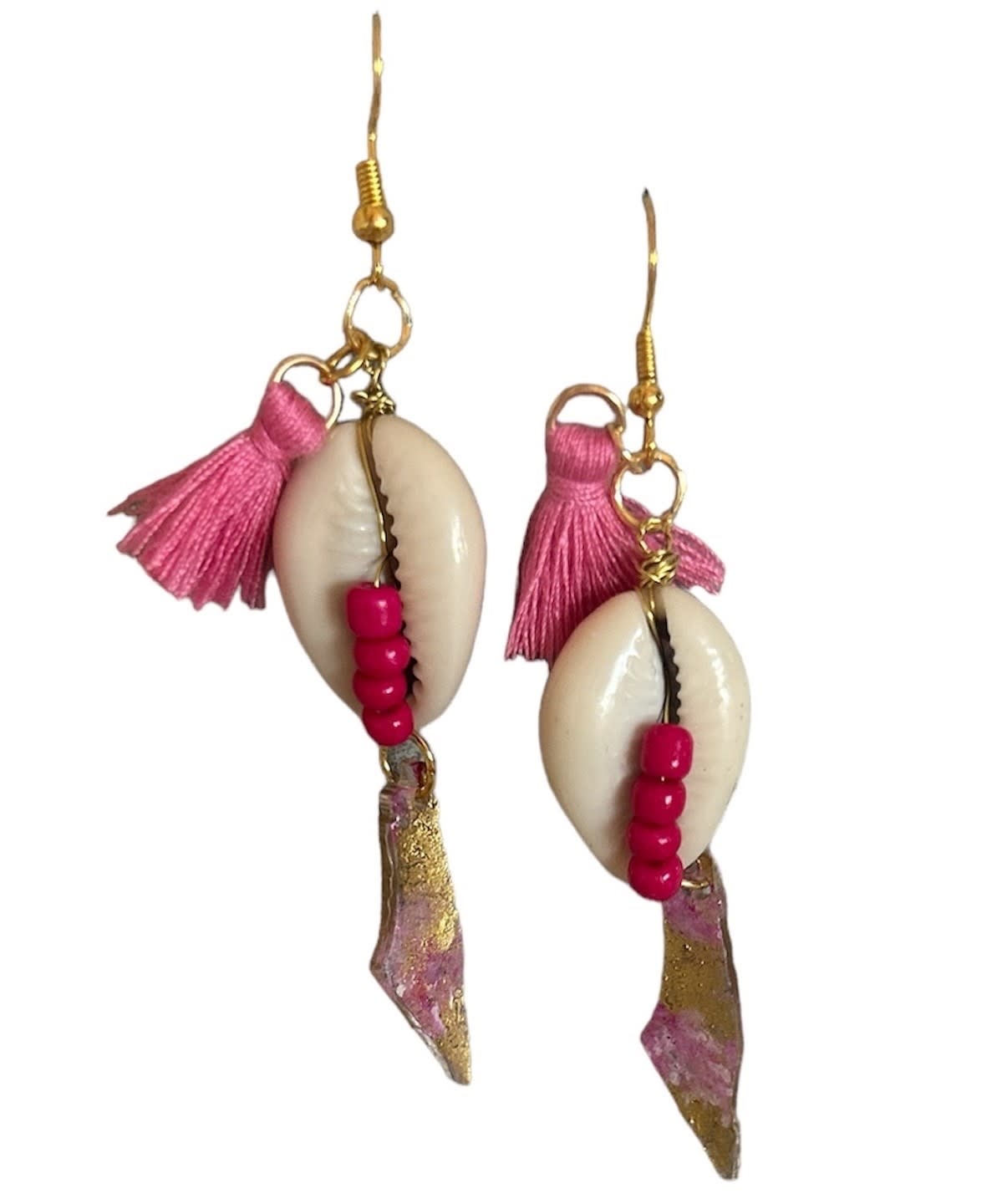 NOOR ALSABER ART Shell Palestine Earrings