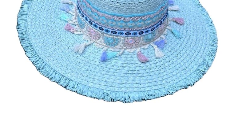 NOOR ALSABER ART Aqua hat