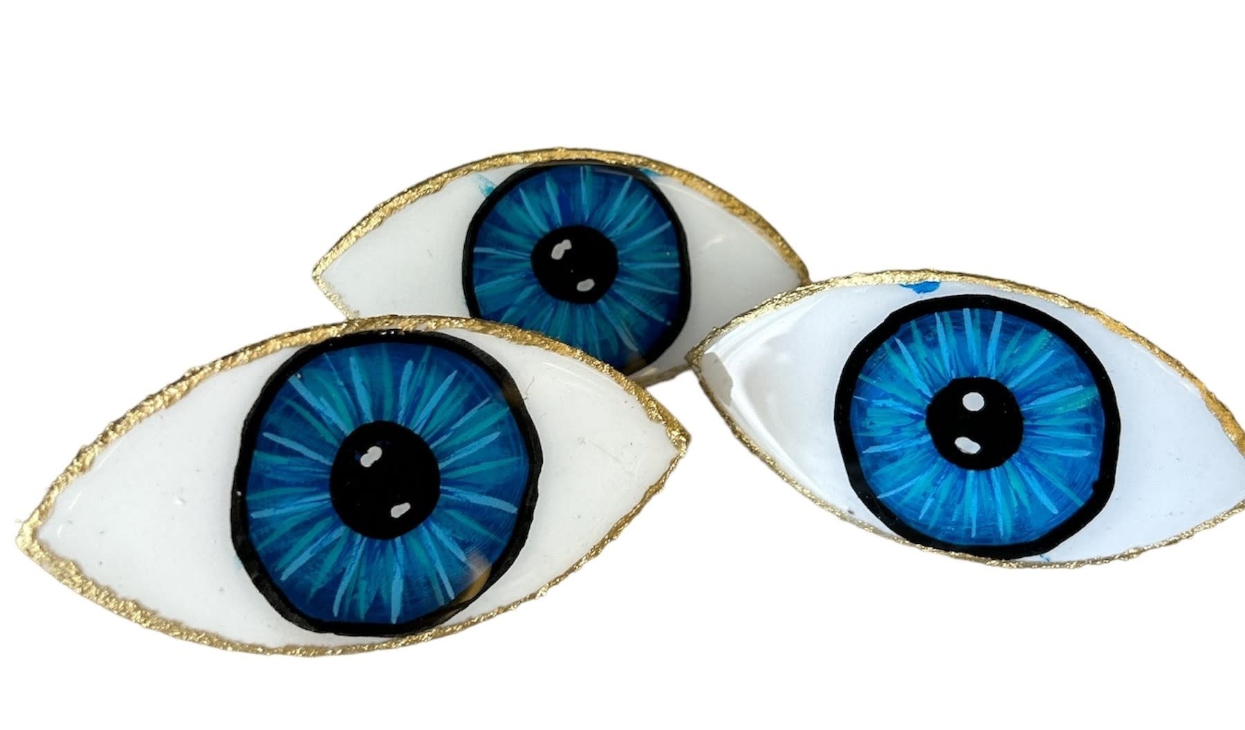 NOOR ALSABER ART Evil Eye napkin rings - set of 8