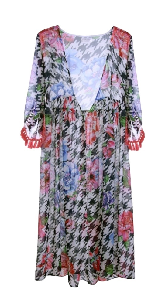 FADIA MASHAAL floral cover up