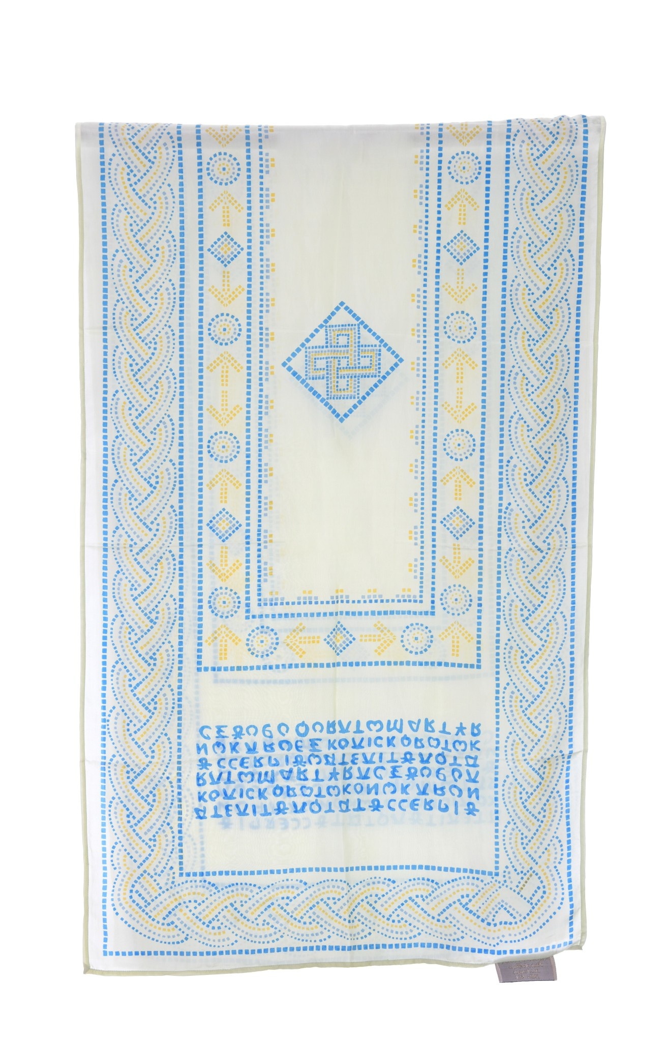 MAY KHOURY white Silk mosaic scarf