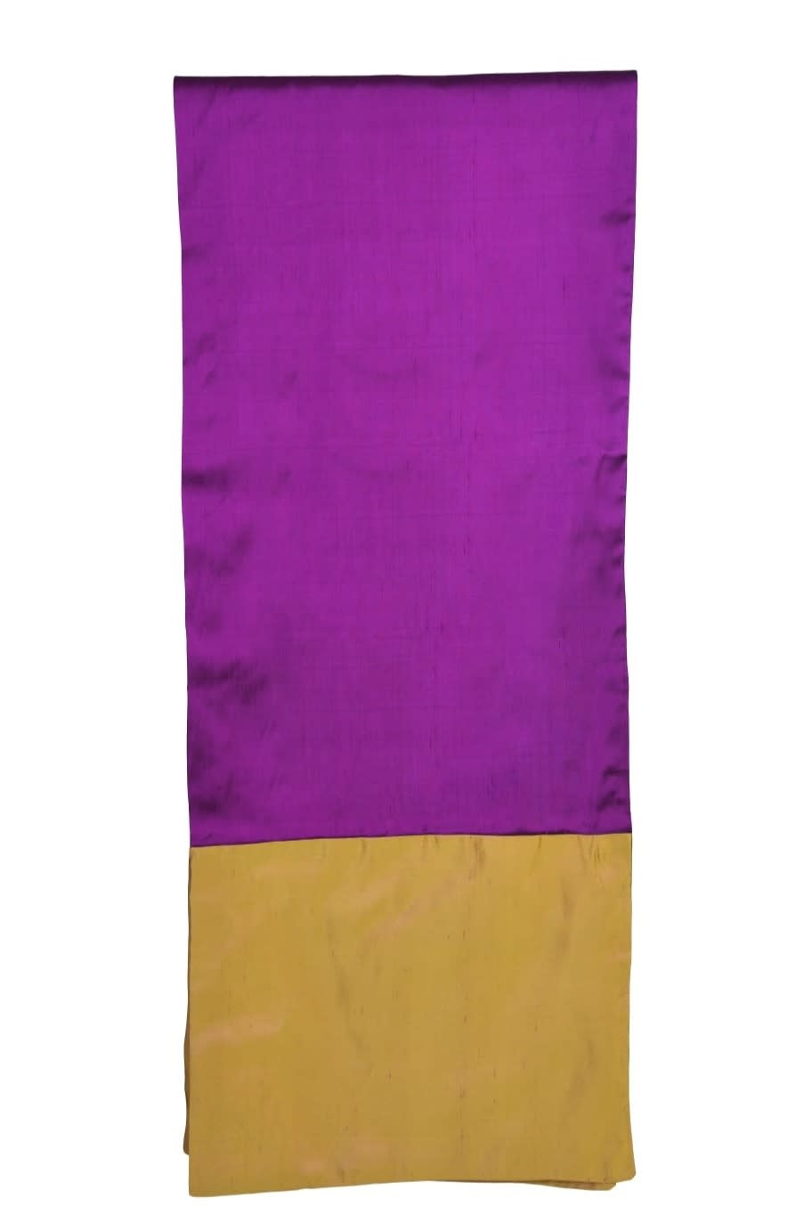 HANDMADE WITH MONA Purple and Yellow Silk Shawl