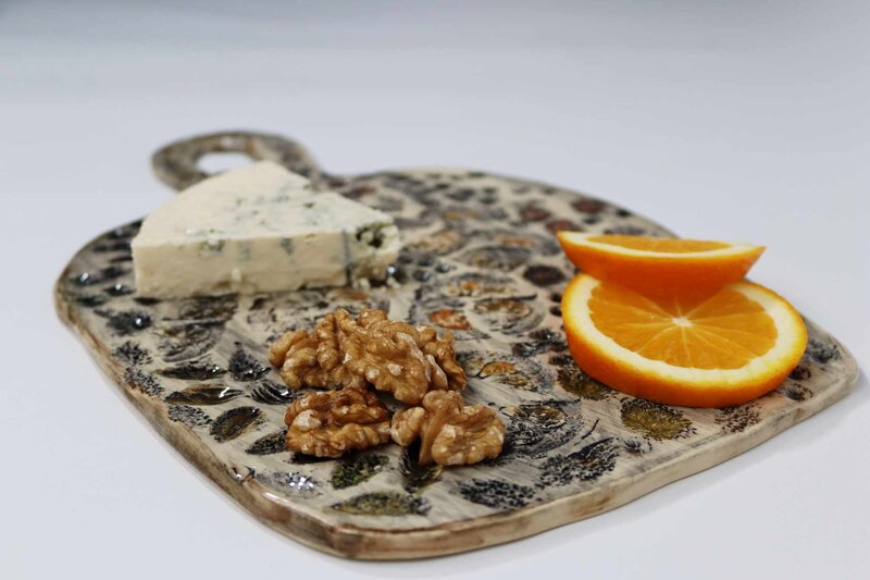 CELINE CERAMICS Almond cheese board