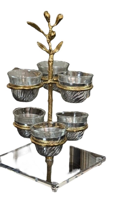 ORIENTINA Arabic aluminum coffee cups set of 6