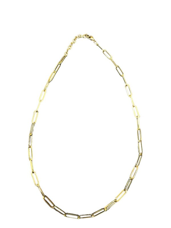 YOLA JAHSHAN Paperclip chain 18K Gold necklace