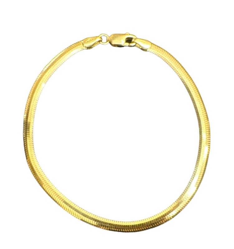 YOLA JAHSHAN Snake Mirror 18K Gold Bracelet