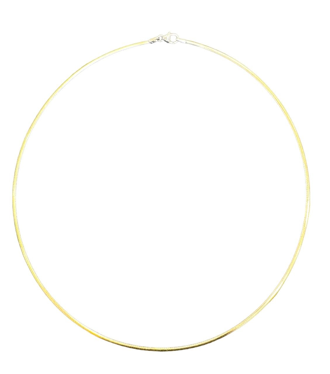 YOLA JAHSHAN double face Necklace White Gold 18K and Yellow Gold 18K