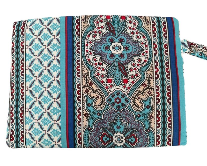 ALKUTBIA Blue and Red Pouch