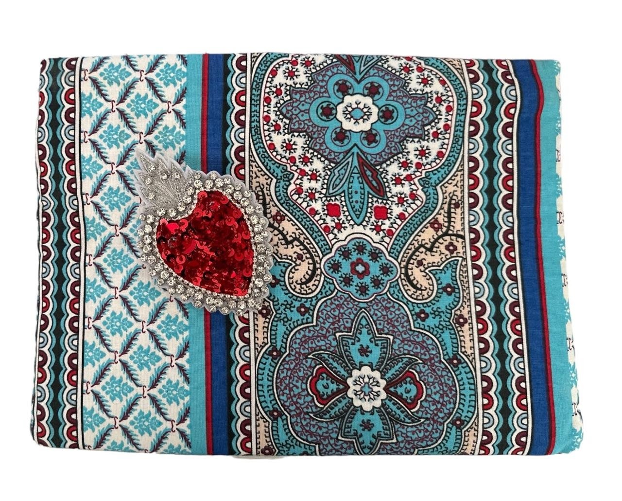 ALKUTBIA Blue and Red Pouch