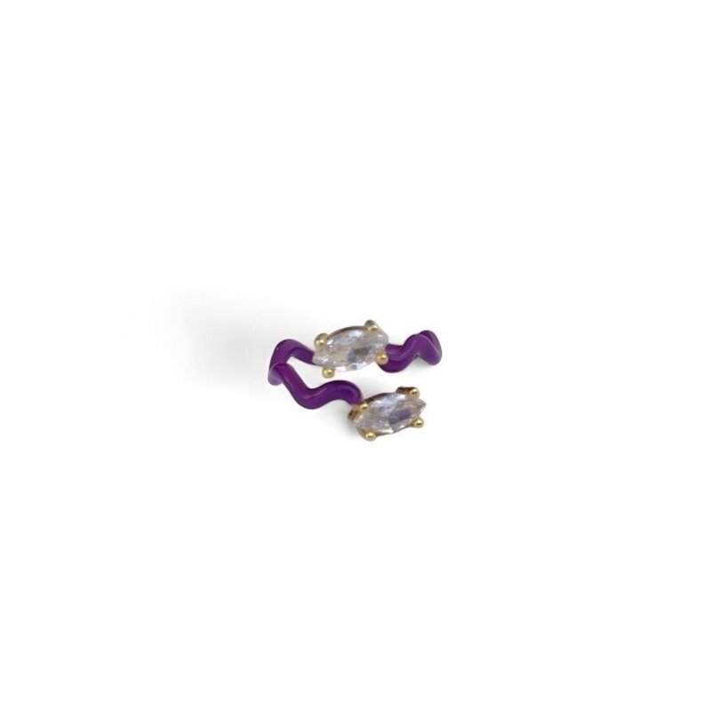 1308 CONCEPT STORE The Wavy Ring in Purple