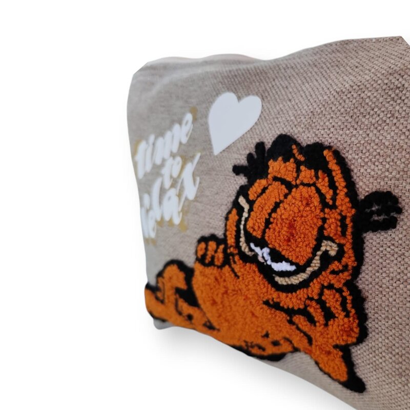 SOAP N A SACK Garfield Punch Needle Pouch