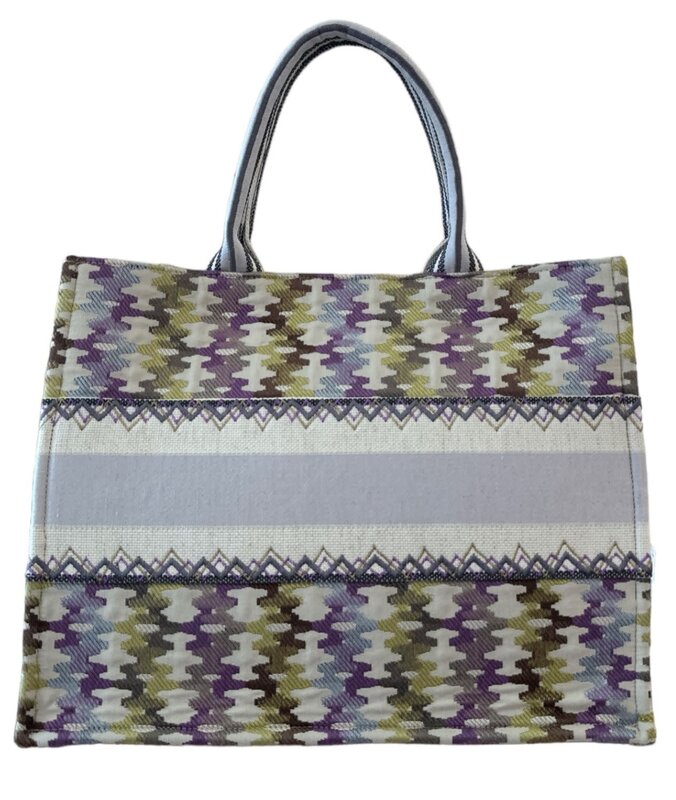 ZD SUZANI Multi-Color Daftar Tote Bag "Sa'adah"