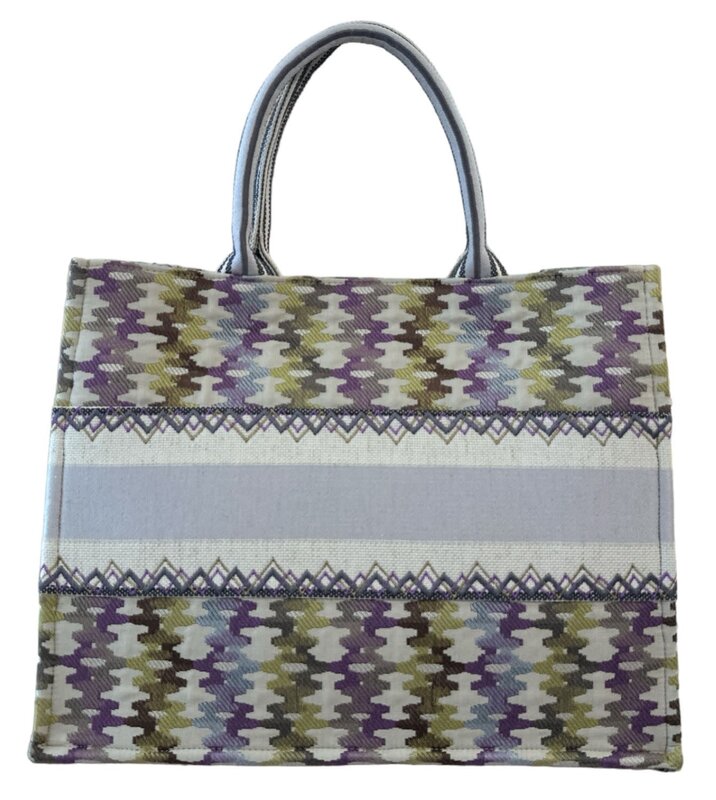 ZD SUZANI Multi-Color Daftar Tote Bag "Hub"