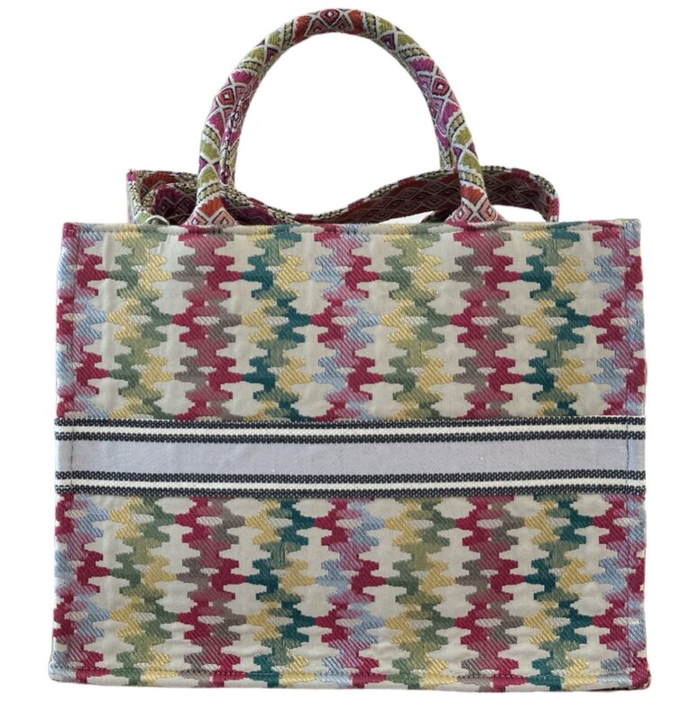 ZD SUZANI Multi-Color Daftar Tote Bag "Hub"