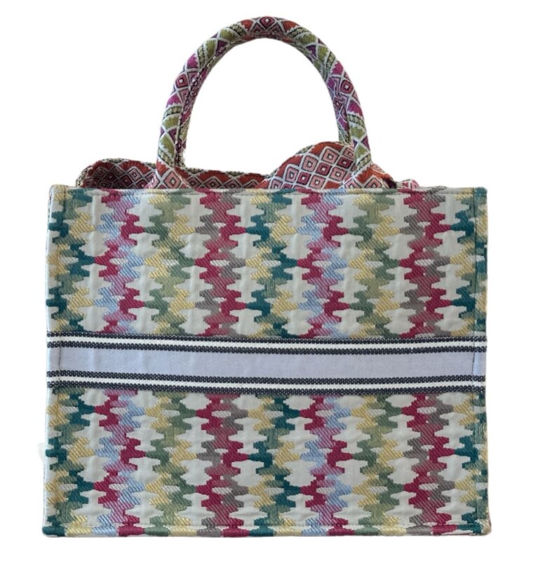 ZD SUZANI Multi-Color Daftar Tote Bag "Salam"