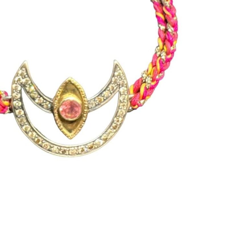 YOLA JAHSHAN Gold silver diamond tourmaline Moon and Eyes Bracelet