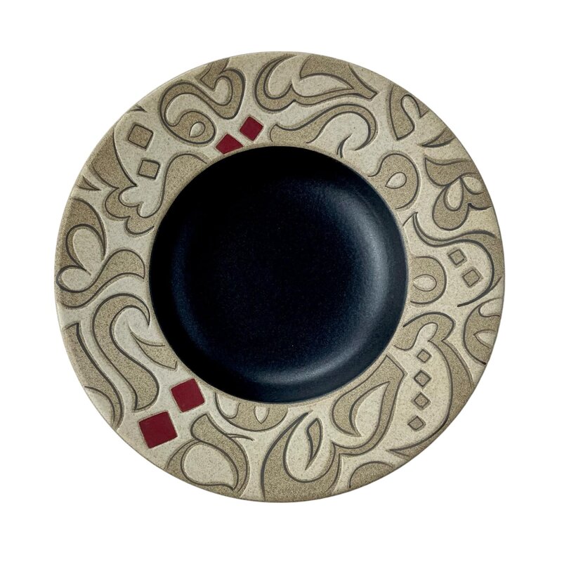 MERATH ART InkScript Design - Arabic calligraphy Pasta - Salad Plate