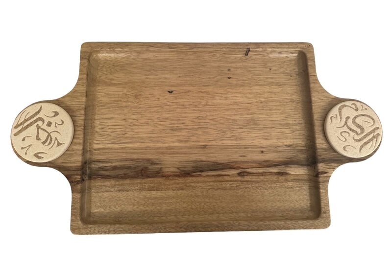 MERATH ART Wishful Pottery - Rectangular Wooden Tray