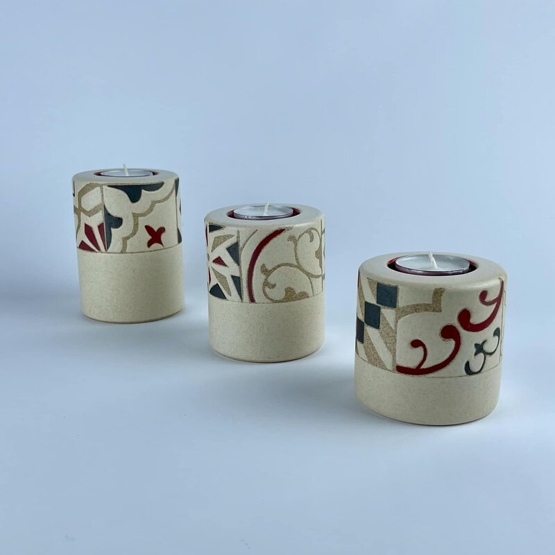 MERATH ART Alhambra Design - Large Islamic calligraphy candle Holder