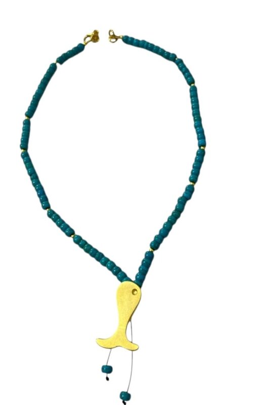 GOLD PLATED BEADS NECKLACE