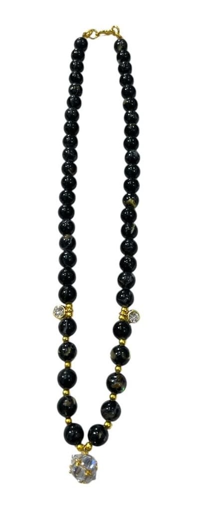 GOLD PLATED BEADS NECKLACE