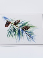 None Pine Cone and Branch Card blank