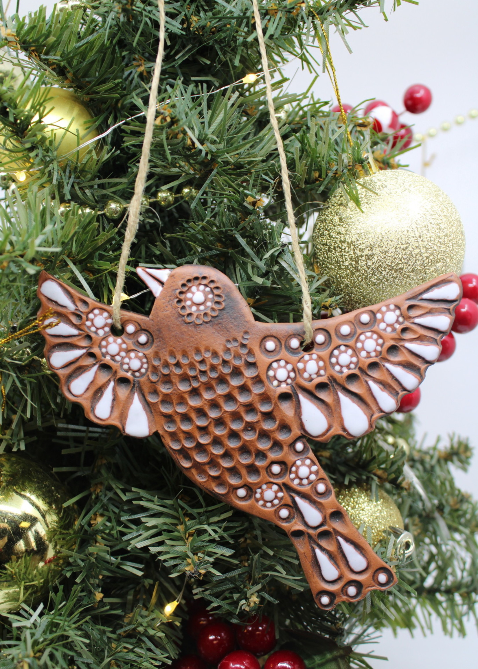 Clay Dove Ornament