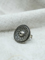 None ACCESSORIES - Round Ring With Metallic Gemstones