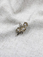 None JEWELRY - Silver Floral Lapel Pin