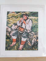 None PRINT - Hutsul Lithographic Print by Orysia Sinitowich