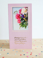 None CARD - Mother's Day (Pink Border Floral Image Card0