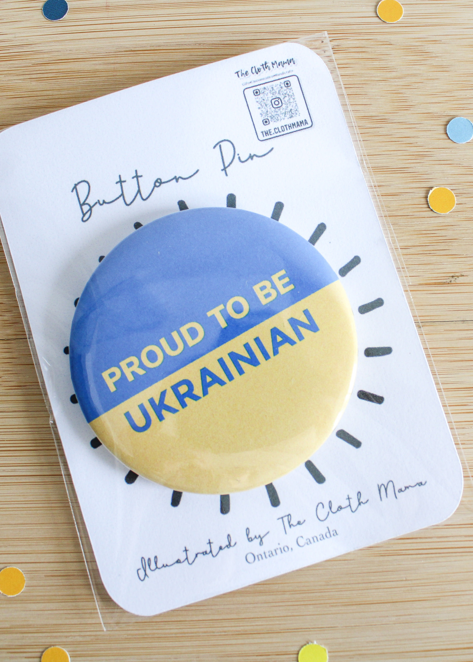 ACCESSORIES - Pin  Proud to be Ukrainian