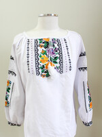 Blouse (XL) Lilac/ Yellow/ Orange Embroidery