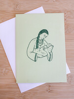 None CARD - by Orysia Tracz (1972) " Mother and Child "