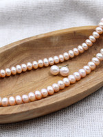 None Pearl Stud and Necklace Set
