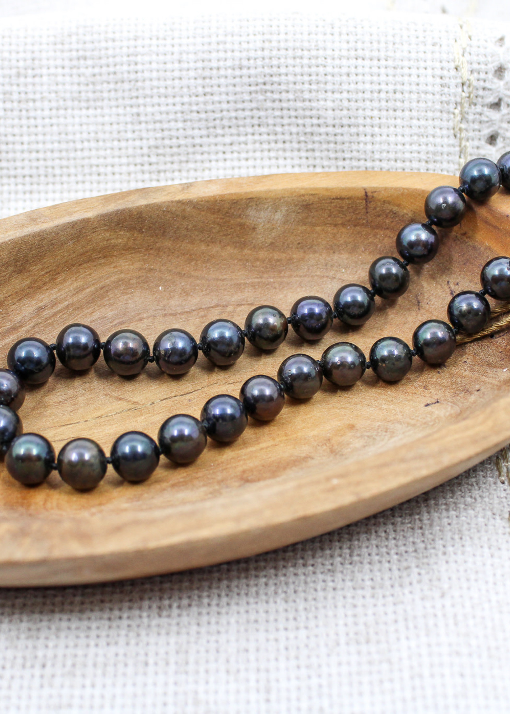 JEWELLERY -  Necklace, Small Navy Pearl
