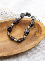 None ACCESSORIES - Tumbled Natural Tiger's Eye Bracelet