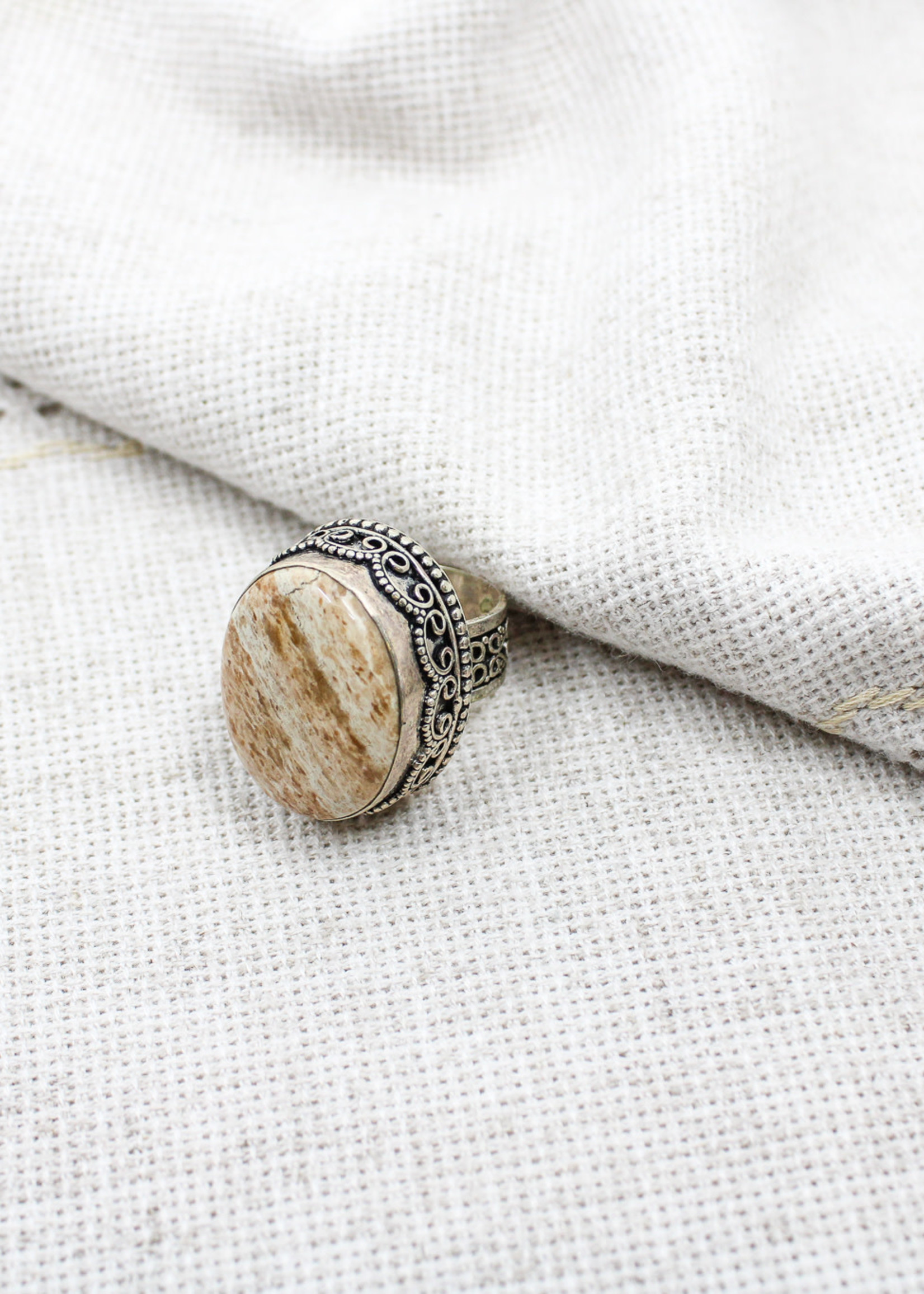 JEWELRY - Silver and Stone Ring