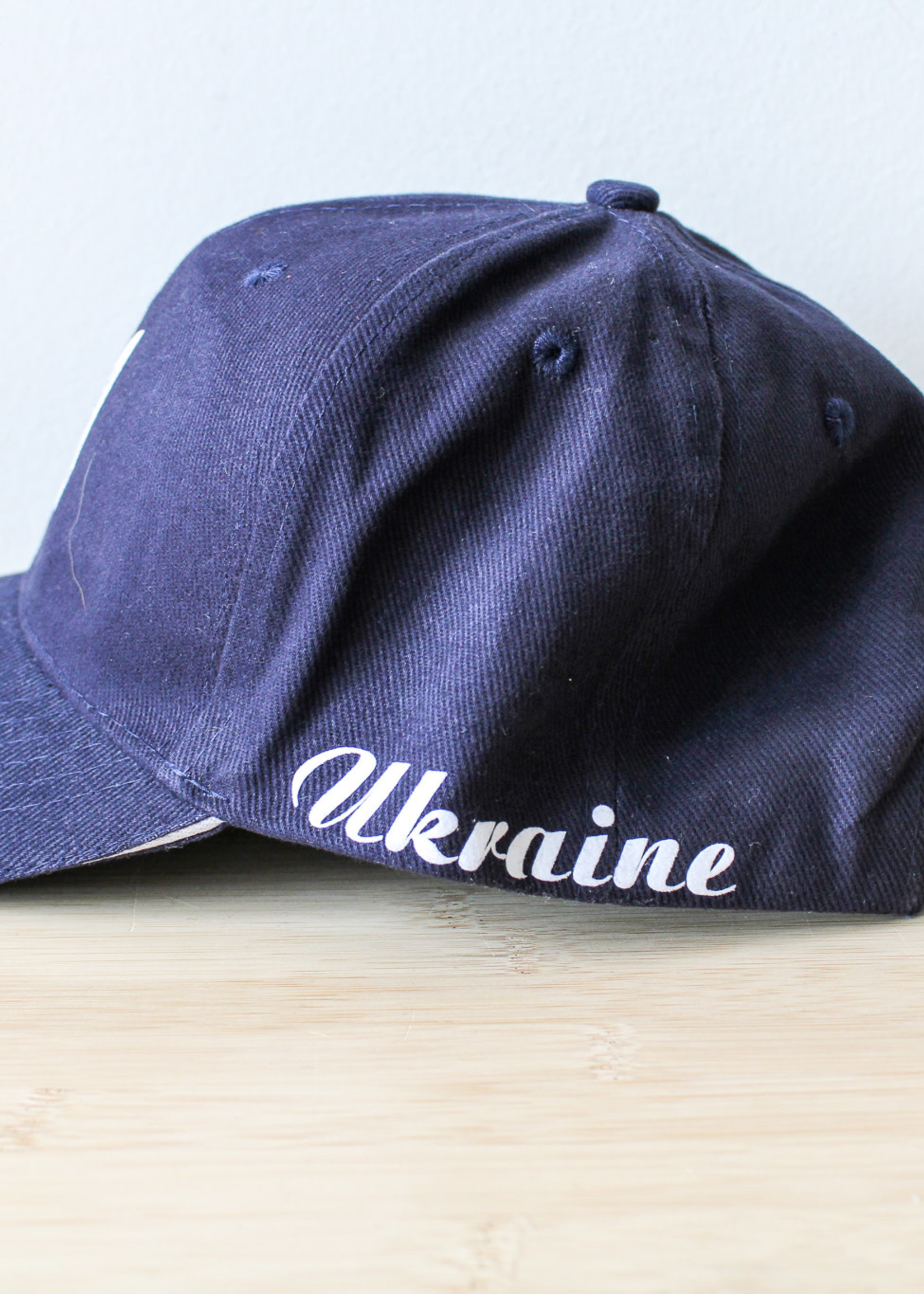 CAP  -Navy Blue  Baseball hat  with  Tryzub and  sign  Ukraine