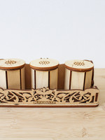 None HOME - Trio of Wooden Shakers