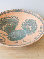 None HOME - Bowl Raw Surface Ceramic Rooster