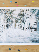 None CARD - My Street  by Orysia Sinitowich or Snow Covered Street