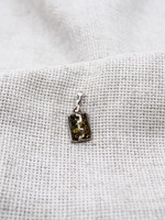 Jewelry - Green Amber Square Pendant
